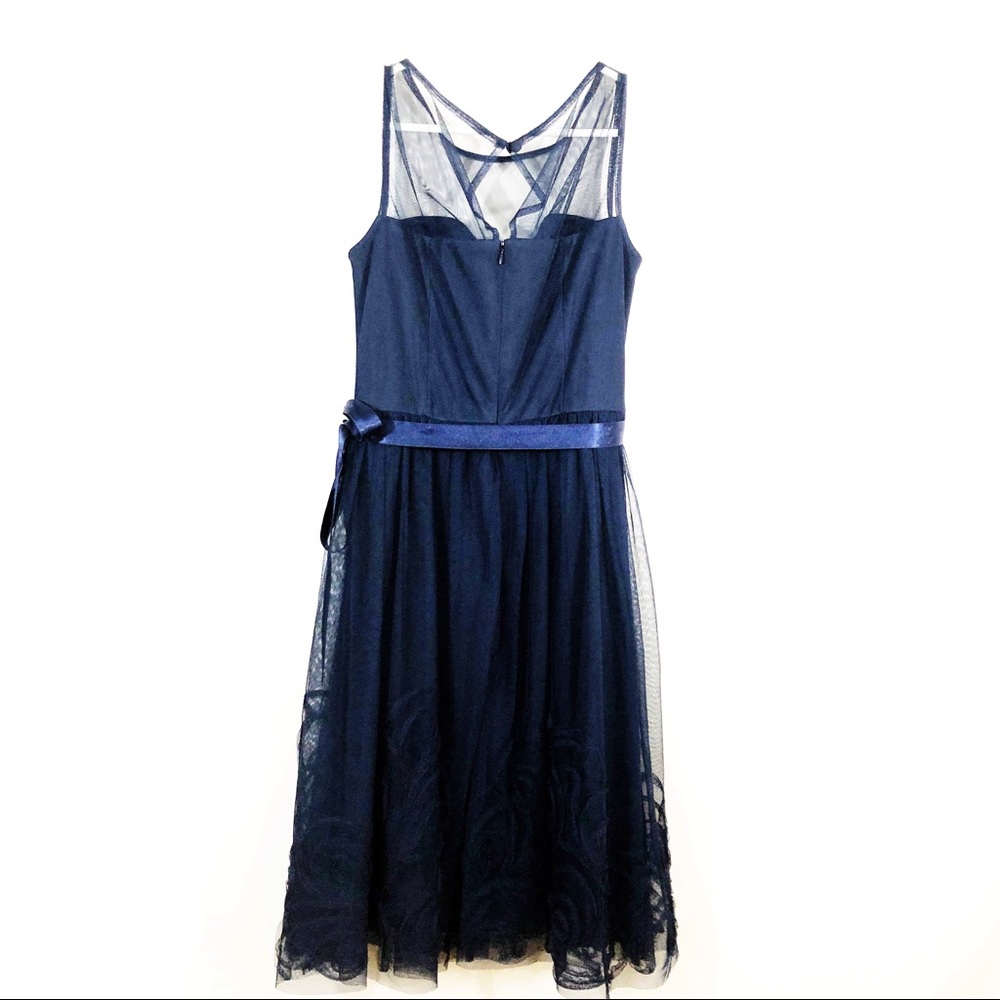 ELIZA J SLEEVELESS ILLUSION NECKLINE DRESS - SZ S - Picture 6 of 7